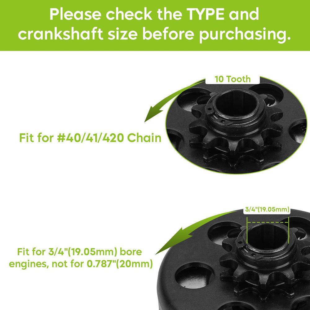 Baja MB165/MB200 mini bike clutch compatibility for go-kart builds.