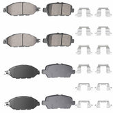 TadaMark front ceramic brake pads for Murano provide quiet, smooth stopping