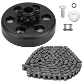 TadaMark go kart clutch 10T 3/4 bore with 420 chain for smooth power transfer.
