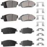 TadaMark rear ceramic brake pads 8pcs deliver quiet braking for large trucks.