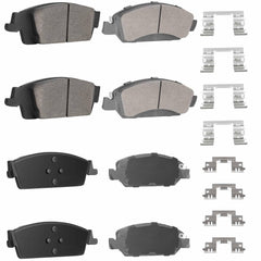 TadaMark rear ceramic brake pads 8pcs deliver quiet braking for large trucks.