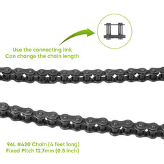 Engine compatibility: 2–6.5 HP engines with 3/4 inch shaft.