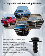 Toyota compatibility guide shows 4Runner, Tacoma, Tundra, FJ Cruiser, Land Cruiser
