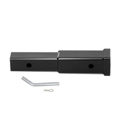 Taelakeni ready-to-install bundle shows hitch extender with pin included.