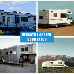 TAGLLY RV camper door latch installed for secure travel.