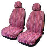 TAGMORE pink seat cover with hippie boho stripes enhances style while protecting upholstery