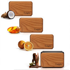 Taigin car air freshener teak scent enhances cabin ambiance with a refined wood note.