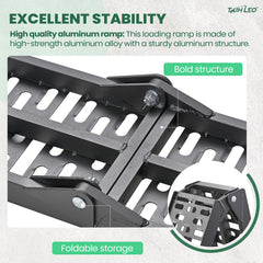TaiH Leo anti-slip tips keep the ramp secure.