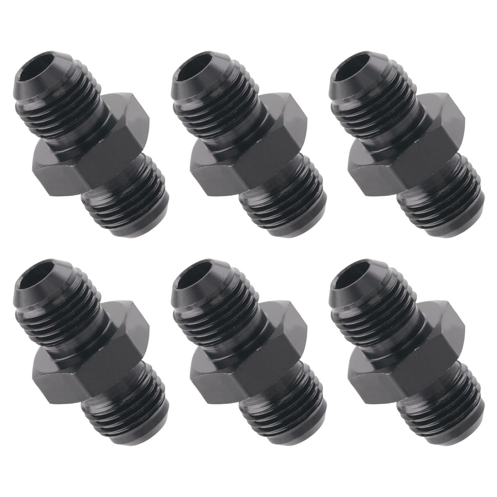 Taiidaues 6AN male flare coupler straight union for secure high-pressure automotive connections