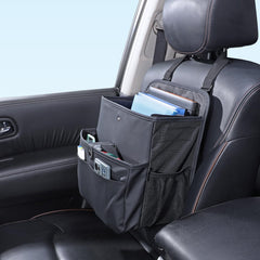 TAIKOO car seat organizer durable leather material resists wear for year-round use