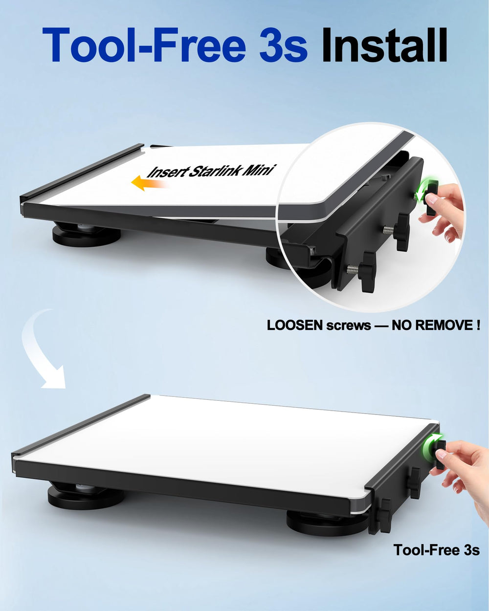 TAILBB Starlink Mini Mount supports multiple vehicles for versatile travel setups