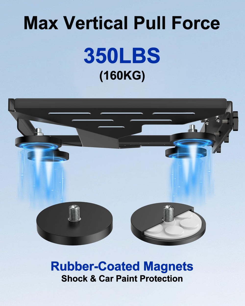 TAILBB Starlink Mini Mount rubber-coated magnets prevent scratches during rugged mounting