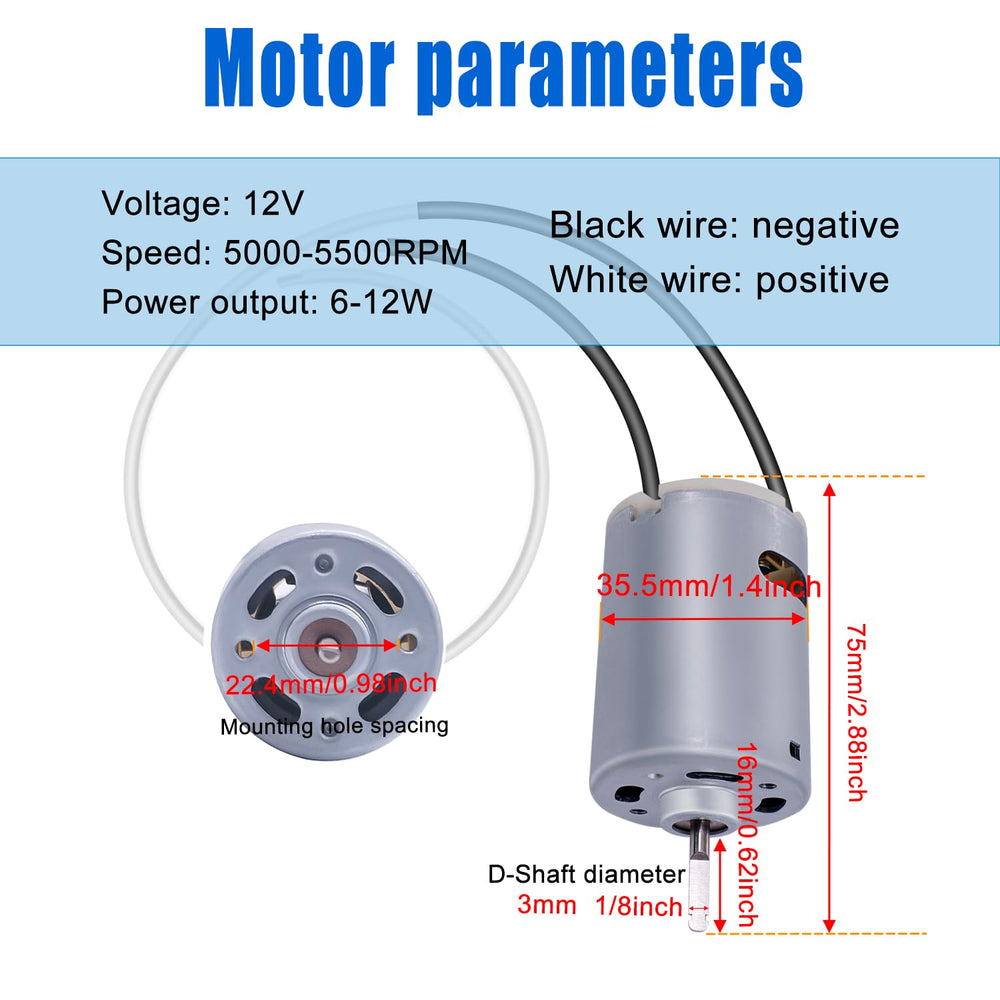 Taiss 12V D-shaft motor powers reliable exhaust ventilation