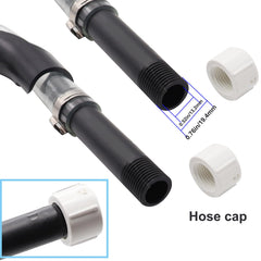 Transparent cap and rubber gasket provide waterproof sealing and debris protection.
