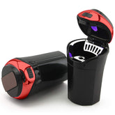 TAKAVU car ashtray with blue light lid enhancing night visibility