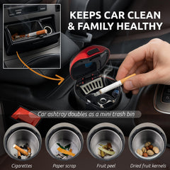 TAKAVU ashtray fits most cup holders for versatile car use
