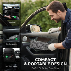 TAKAVU car duster with 10-inch head clears dashboards quickly