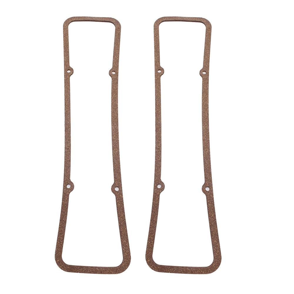 TAKPART 5/16 inch cork valve cover gasket for SBC engines, front view shows thick seal