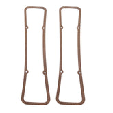TAKPART 5/16 inch cork valve cover gasket for SBC engines, front view shows thick seal