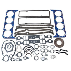 TAKPART engine full-set gasket with left-hand dipstick for Chevy SBC, reliable seal during rebuild