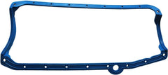 TAKPART SBC oil pan gasket front seal installation view highlights precise pre-79 fit
