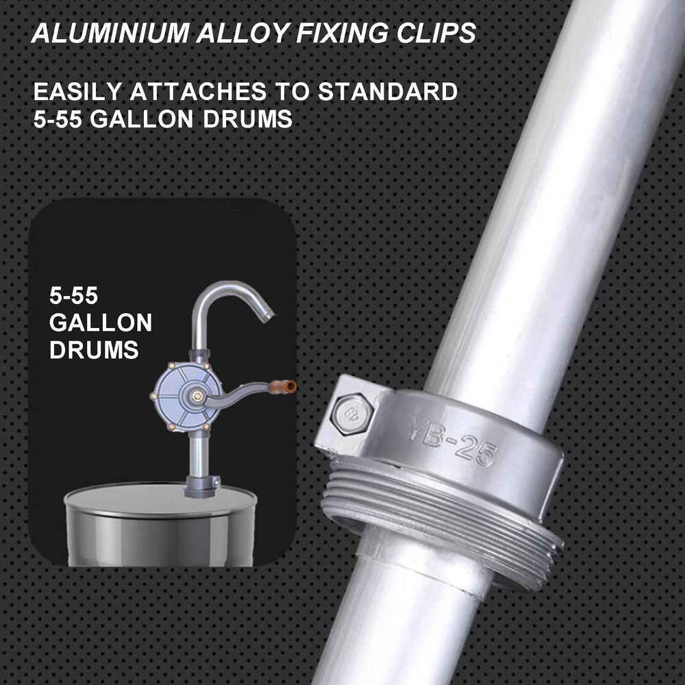 TALFIT drum pump handle and buckle enable quick setup.