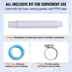 TALFIT filter and U‑tube included for cleaner, smoother pumping.