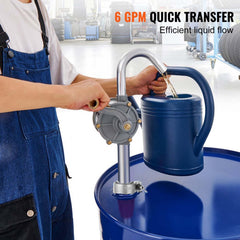 TALFIT hand oil transfer pump core features corrosion‑resistant aluminum body.