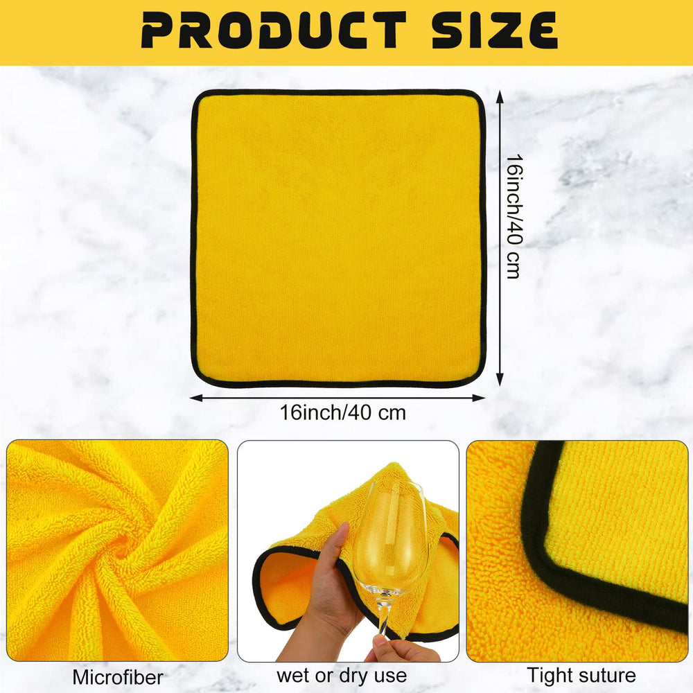 Tallew 16x16 inch microfiber towels ideal for detailing and buffing.