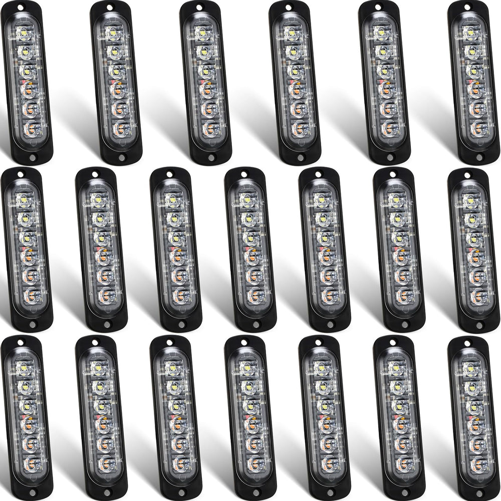 Tallew 20-pack LED emergency strobe lights in packaging showcase portable safety.