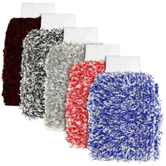 Tallew 5pc microfiber car wash mitt blue and white for scratch-free cleaning.
