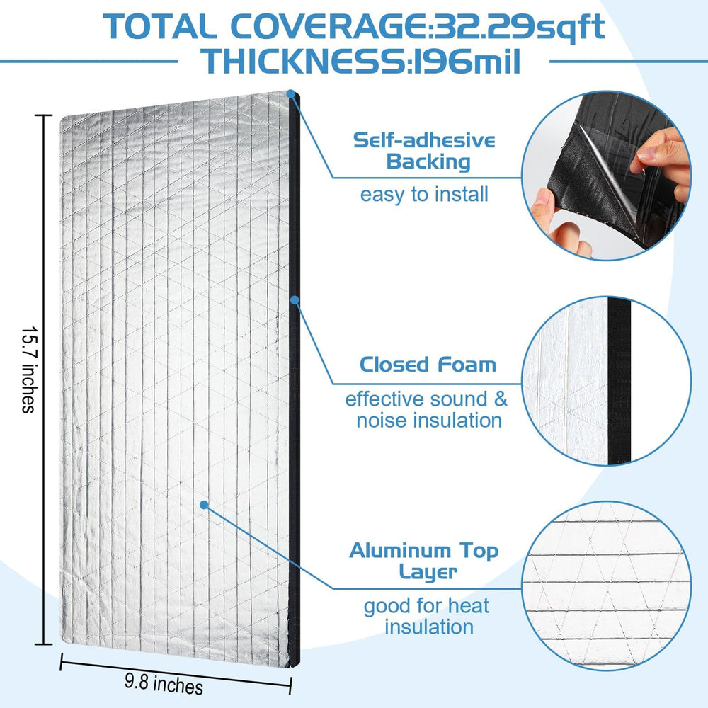 Tallew aluminum foil surface close-up demonstrates durable waterproof barrier