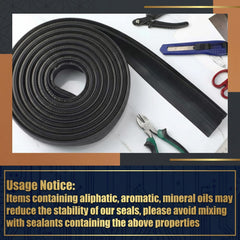 Tallew black seal wiper for seamless appearance and weather protection