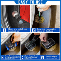 Tallew easy-apply guide — step-by-step usage instructions shown for patching.