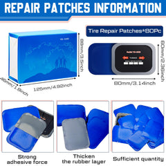 Tallew heavy-duty rubber patches — rugged patches ready for use.