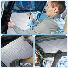 Tallew sound-deadening roller in use ensures smooth, even adhesion