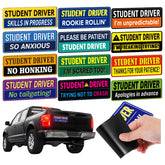 Tallew student driver magnet with colorful designs for easy visibility and learner safety.
