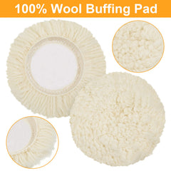 Tallew 3-inch pad used for orange peel and fine finishing
