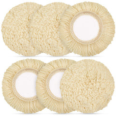 Tallew 3-inch wool polishing pad on drill aids smooth car finish