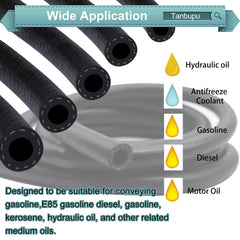Tanbupu SAE J30R7 300 PSI rating emphasizes reliable fuel line performance.