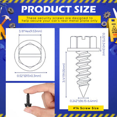 Tandefio black carbon steel screws close-up showing durability
