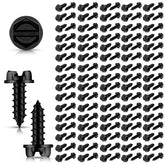 Tandefio license plate screws 14x3/4 inch with slotted hex head for secure mounting