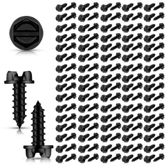 Tandefio license plate screws 14x3/4 inch with slotted hex head for secure mounting