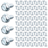 Tandefio 100-piece bulk license screws for front and rear plates