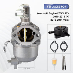 TANG EZGO RXV carburetor side installation view showing precise mounting alignment
