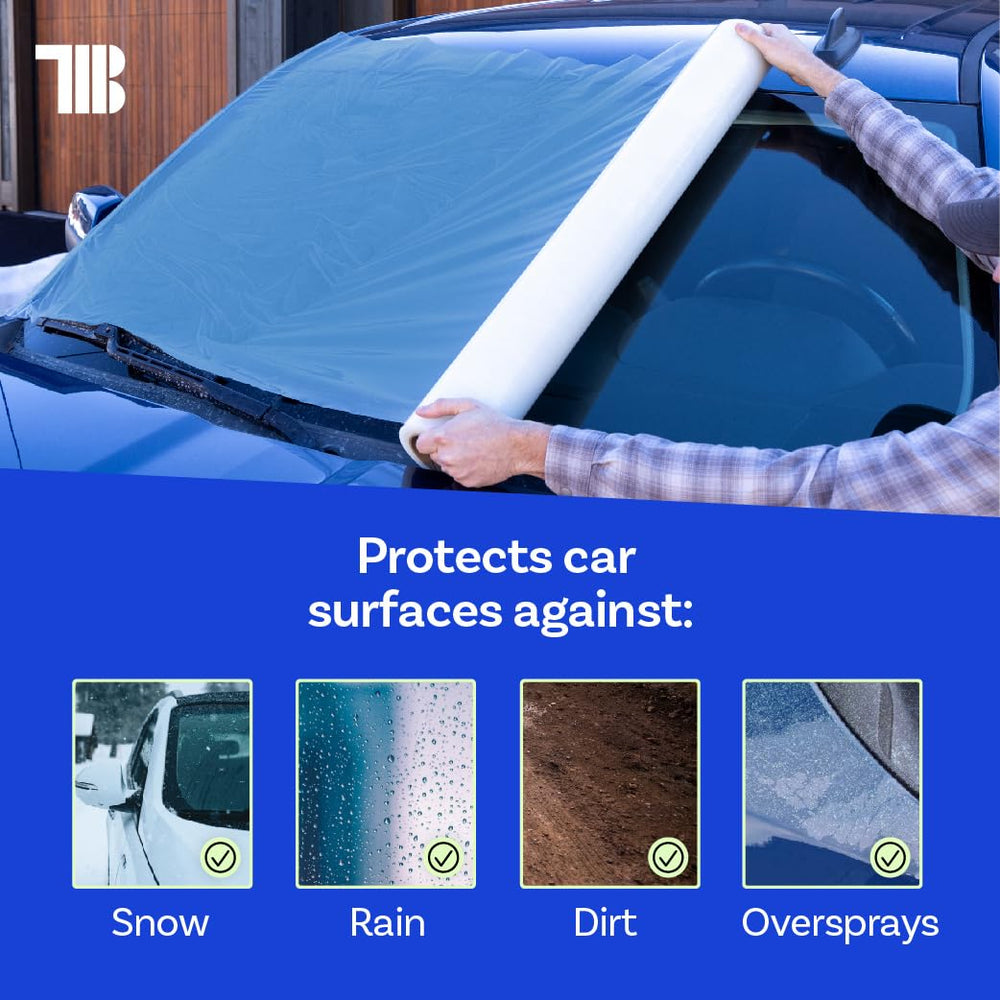 TapeManBlue easy-apply crash wrap with residue-free removal