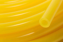 Tarsons Tygon F-4040-A yellow tubing for fuel and lubricant transfer with visual flow monitoring.