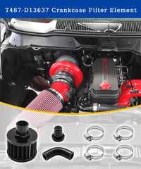 Taruimoo hose for crankcase filter element, ensures secure fit and smooth air routing.