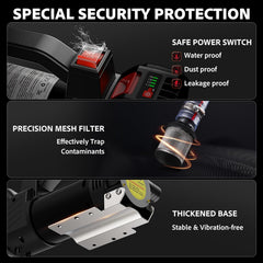TaskStar filter component helps keep fuel clean during transfer.