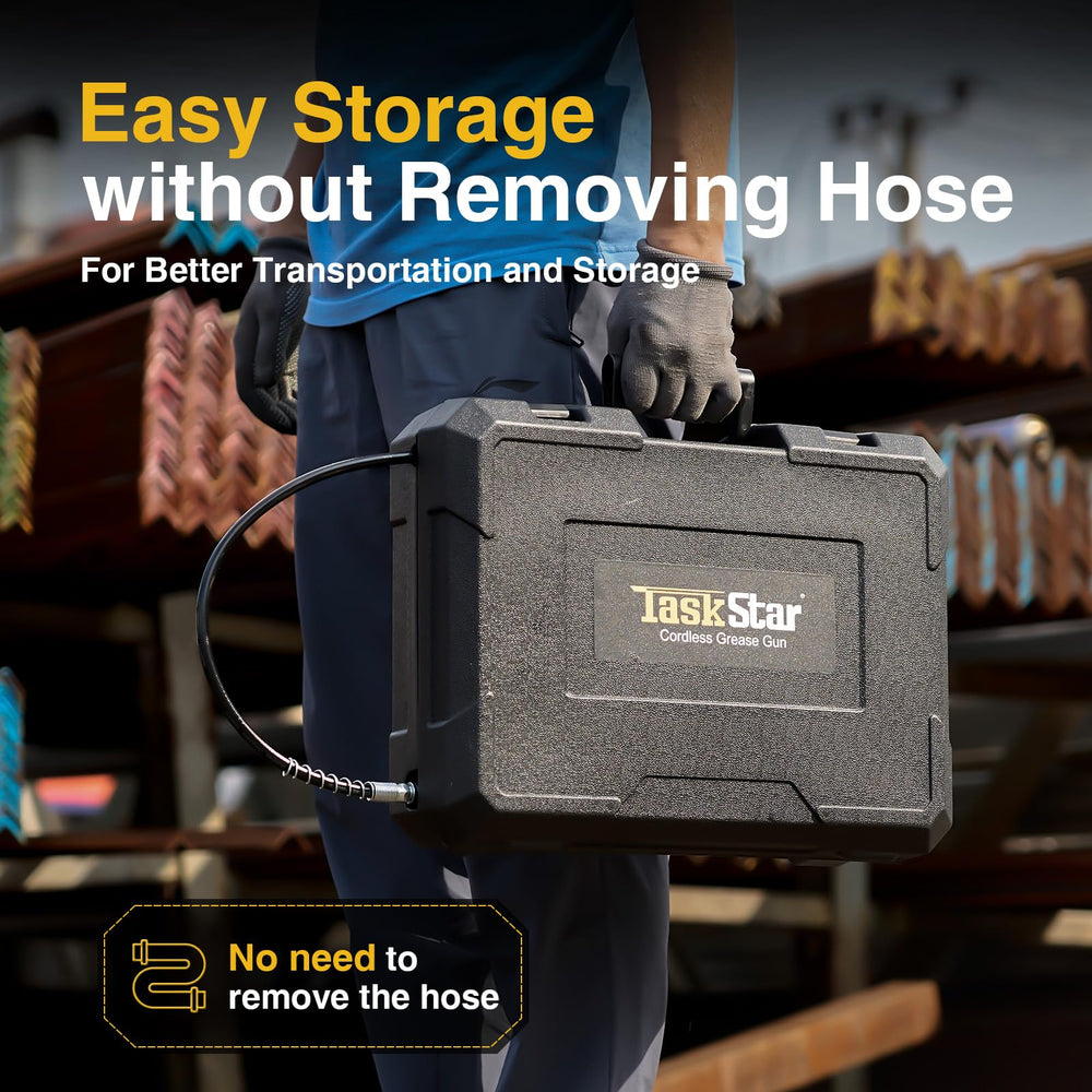 TaskStar stainless steel barrel provides durable, clean application